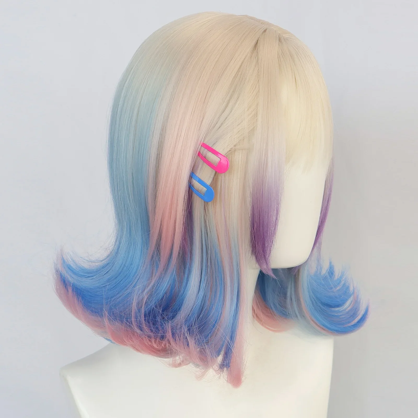 Parrucca anime cosplay a 2 colori Costumi Puntelli Carnevale di Halloween Fancy Dress Up Party per donne e ragazze