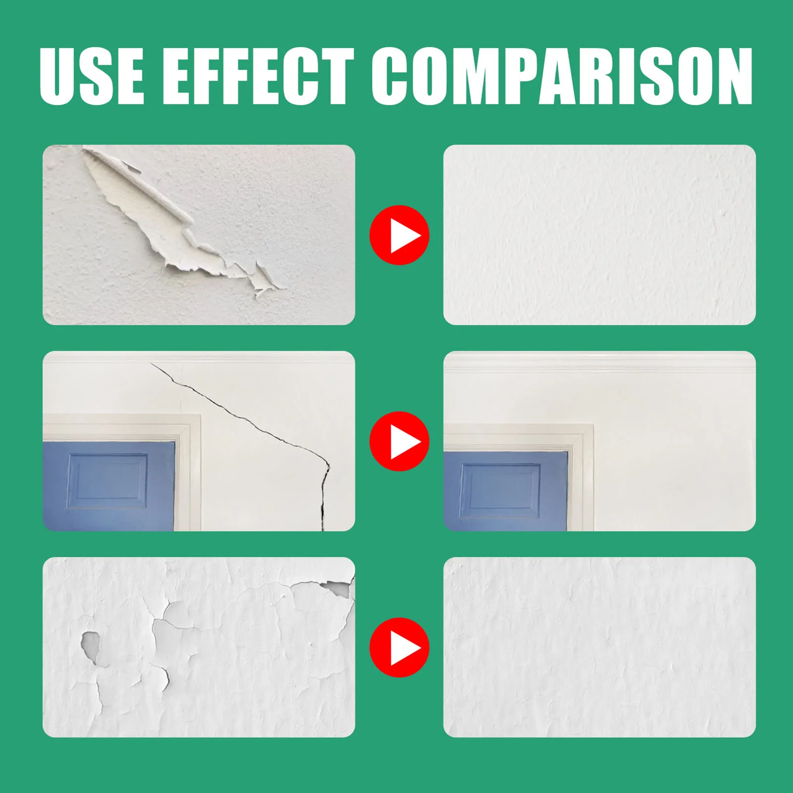 Wall Mending Repair Paste Waterproof Wall Ointment with Scraper Suitable for Drywall Plaster Concrete