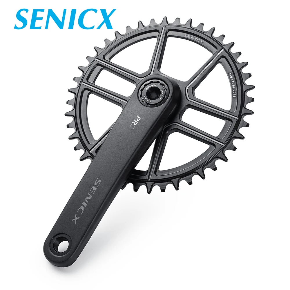 SENICX PR2 Gravel Bike Crankset 40T/42T/44T chainring  165mm 170mm 175mm Crank 10/11S Speed   DUB