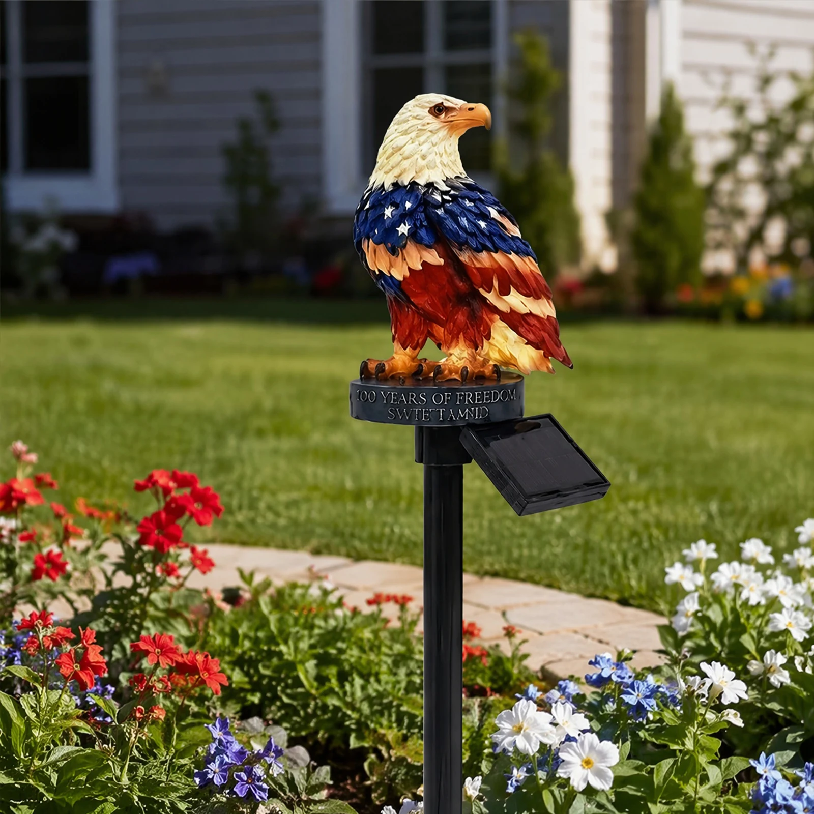 Yard Lighting Decor - Lampes solaires décoratives en forme d'aigle