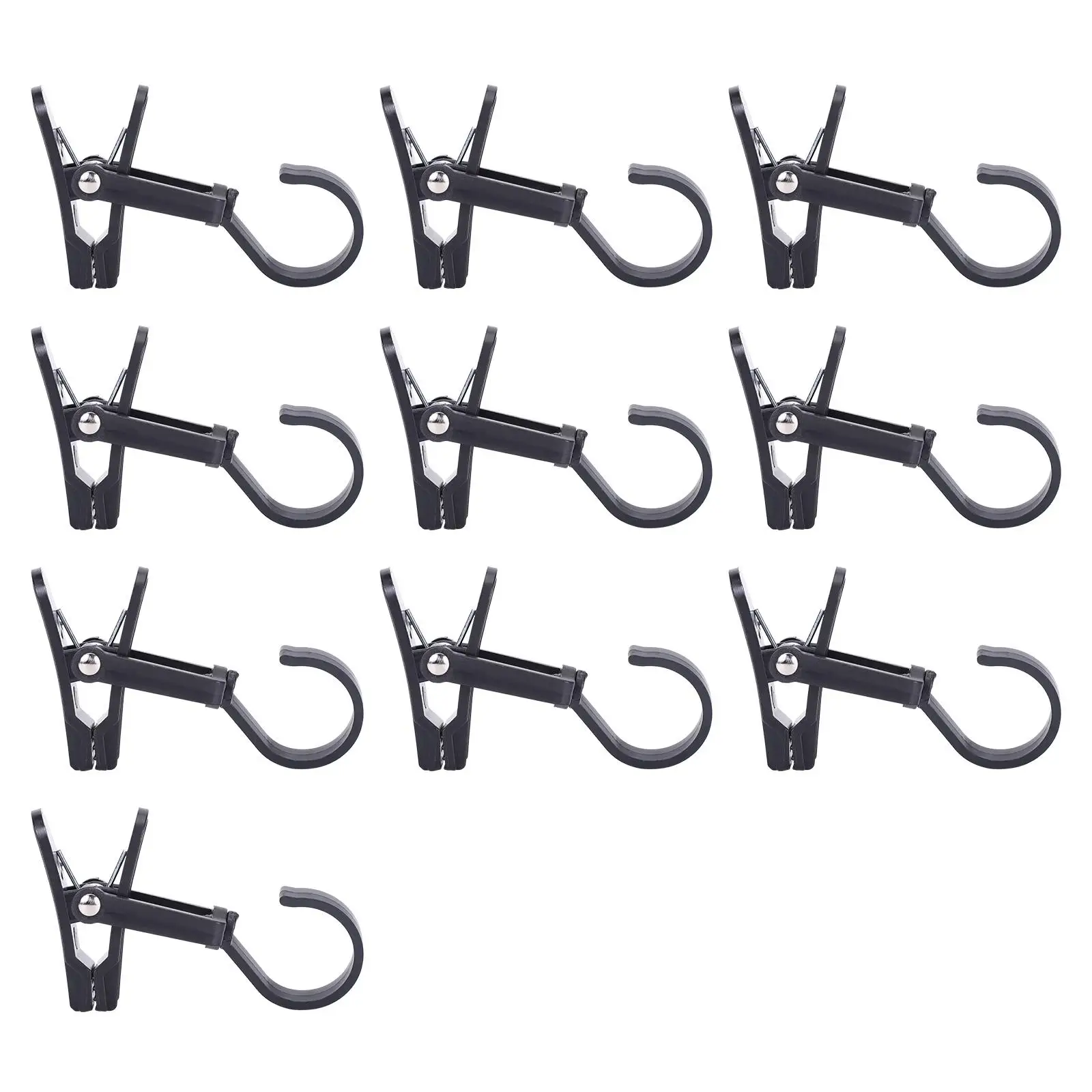 

10 Pcs Rotating Glove Clip Plastic Swivel Hooks No Rust Outdoor Travel Storage Clothing Towels Boots