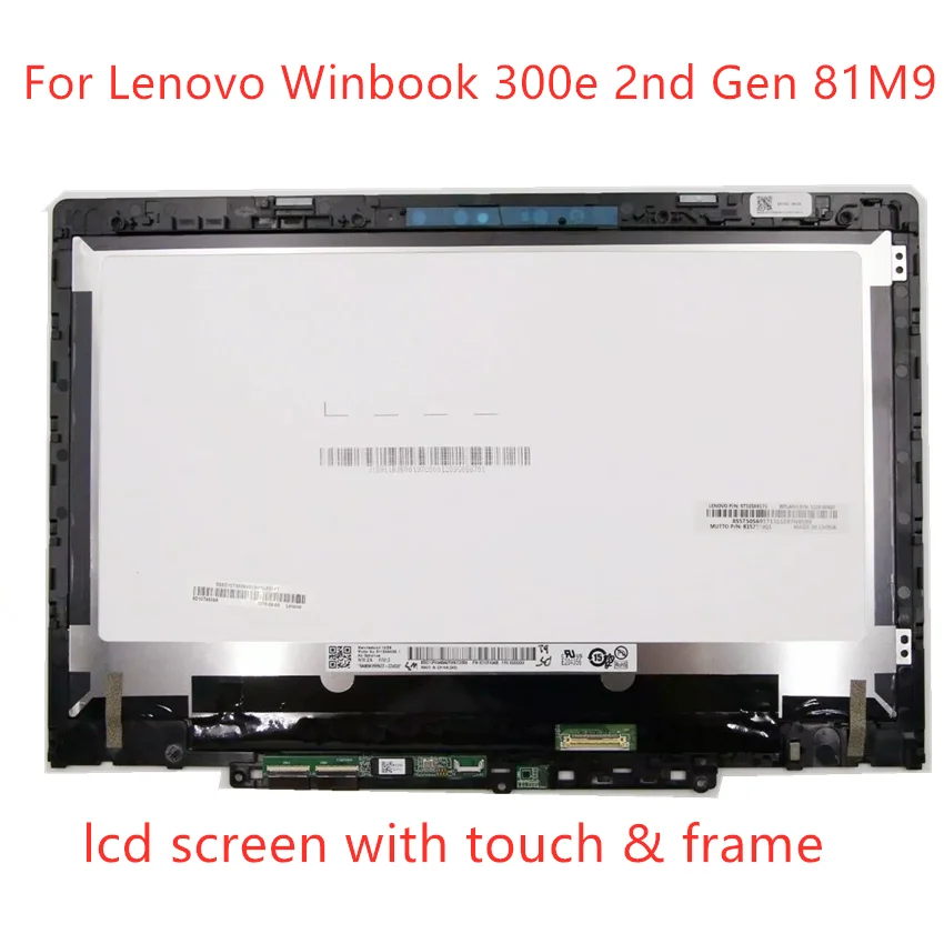 Para lenovo 300e 2nd gen winbook tipo 81m9 11.6 hd hd 1366*768