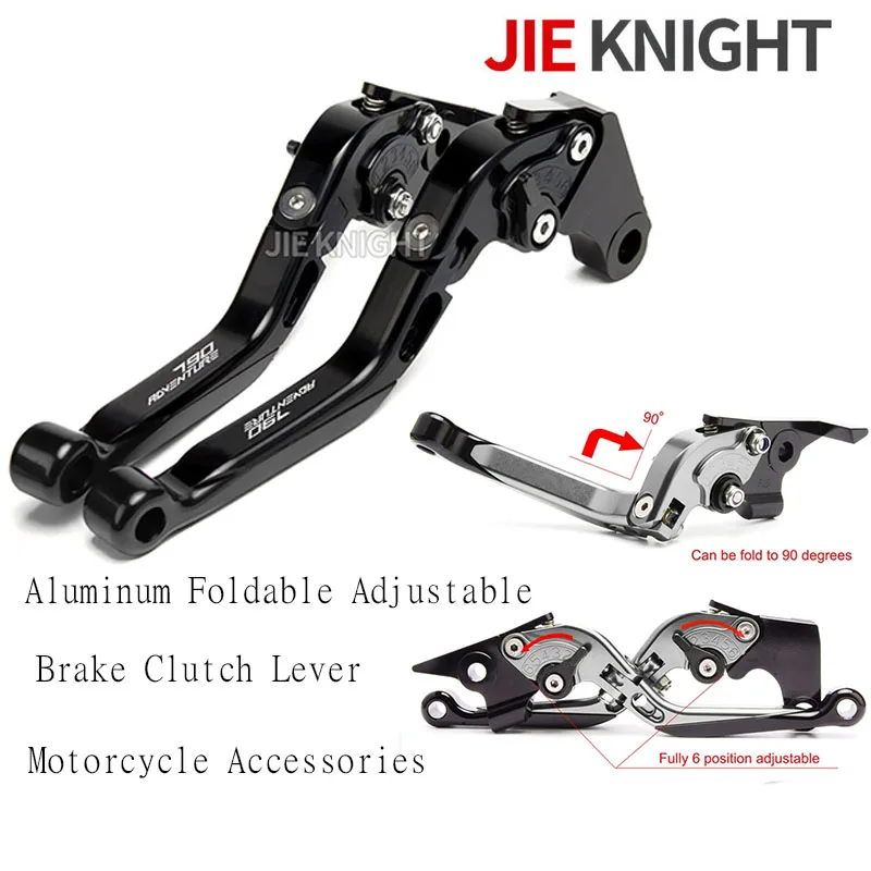 

For KTM 790 Adventure/R 790 ADV 2019 2020-2023 CNC Aluminum Foldable Adjustable Brake Clutch Lever Motorcycle Accessories