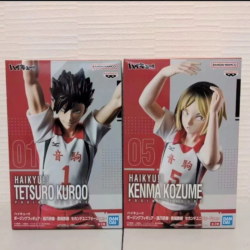 

In Stock Genuine Banpresto Posing Haikyuu Second Uniform Tetsurou Kuroo Kenma Kozume Figure Anime Model Toy