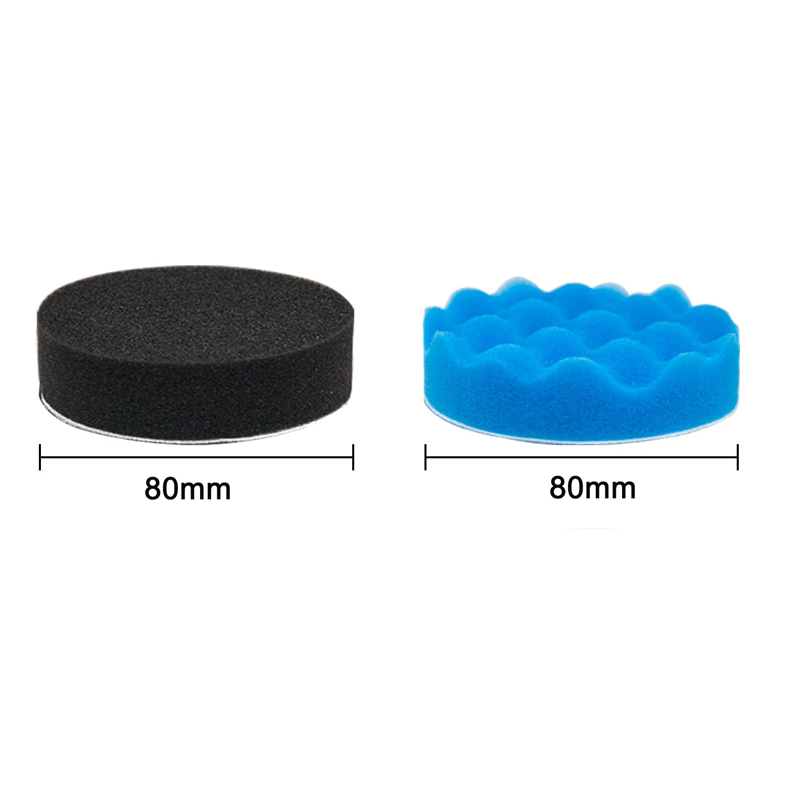 10 Pcs 3 Inch Polishing Pad Foam Drill Sponge Buffing Pads 80mm Flocking Car Buffer Pads  for Detail Polisher Waxing Cleaning