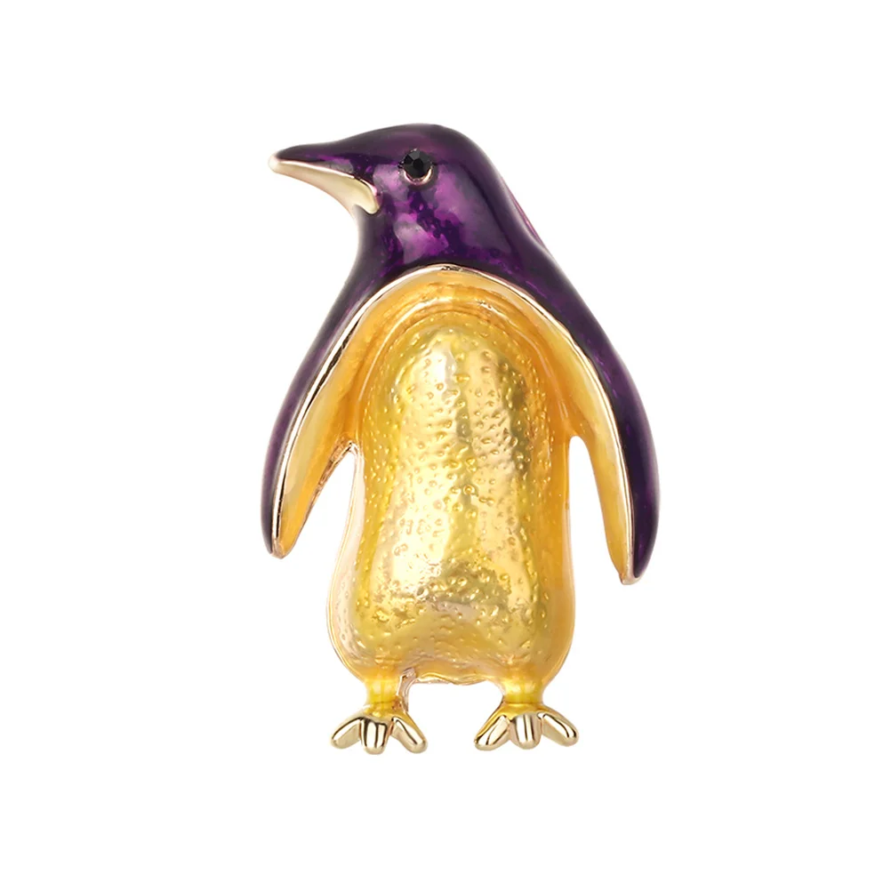 سباركلي حجر الراين البطريق بروش صديقة للبيئة سبيكة فريدة من نوعها مجوهرات العرائس السيدات الحاضر البطريق بروش #4