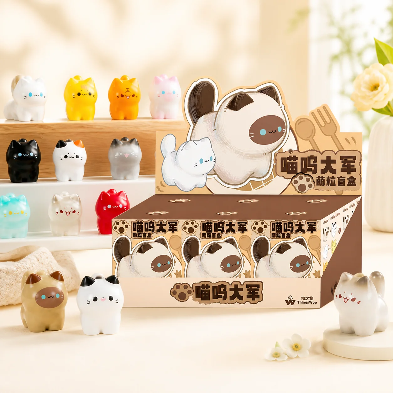 Resin Art Toys - In Stock Mini Meow Army Adorable