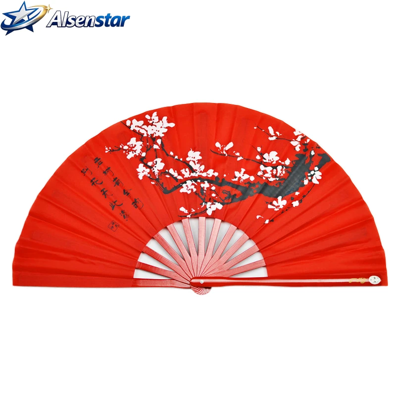Abanico de Tai Chi Kongfu, Abanico Tradicional Chino de Artes Marciales, Abanico Plegable de Bambú Portátil, Accesorios para Espectáculos