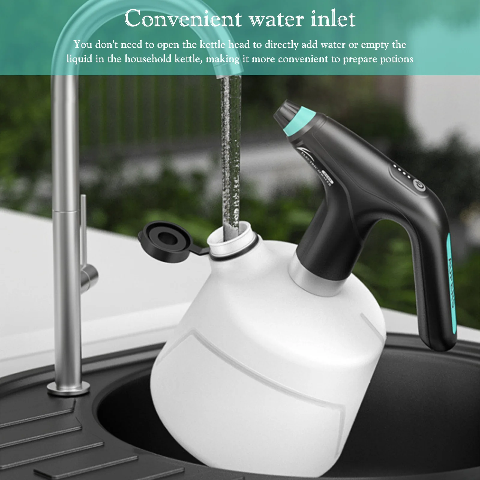 

Electric Garden Sprinklers USB Charging Automatic Sprinkling Sprayers Adjustable Nozzle 1/1.5/2L 1200mAh Garden Tool