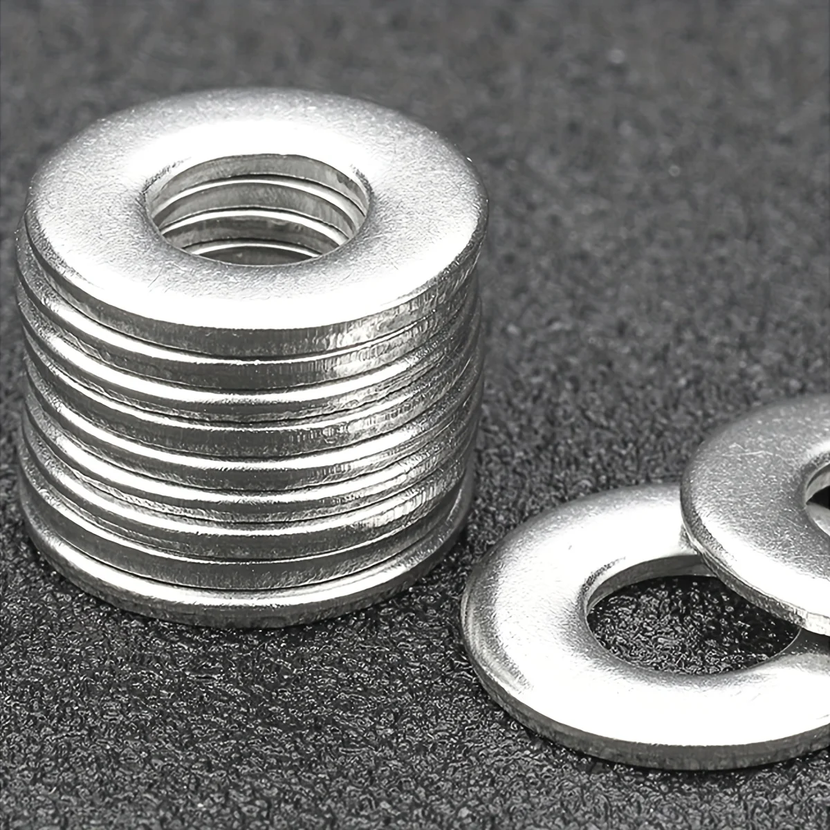 Stainless Steel Flat Washers, Screw Bolts, Fender Washers Set (M2 M2.5 M3 M4 M5 M6 M8 M10 M12), for Home, Factory, Automotive