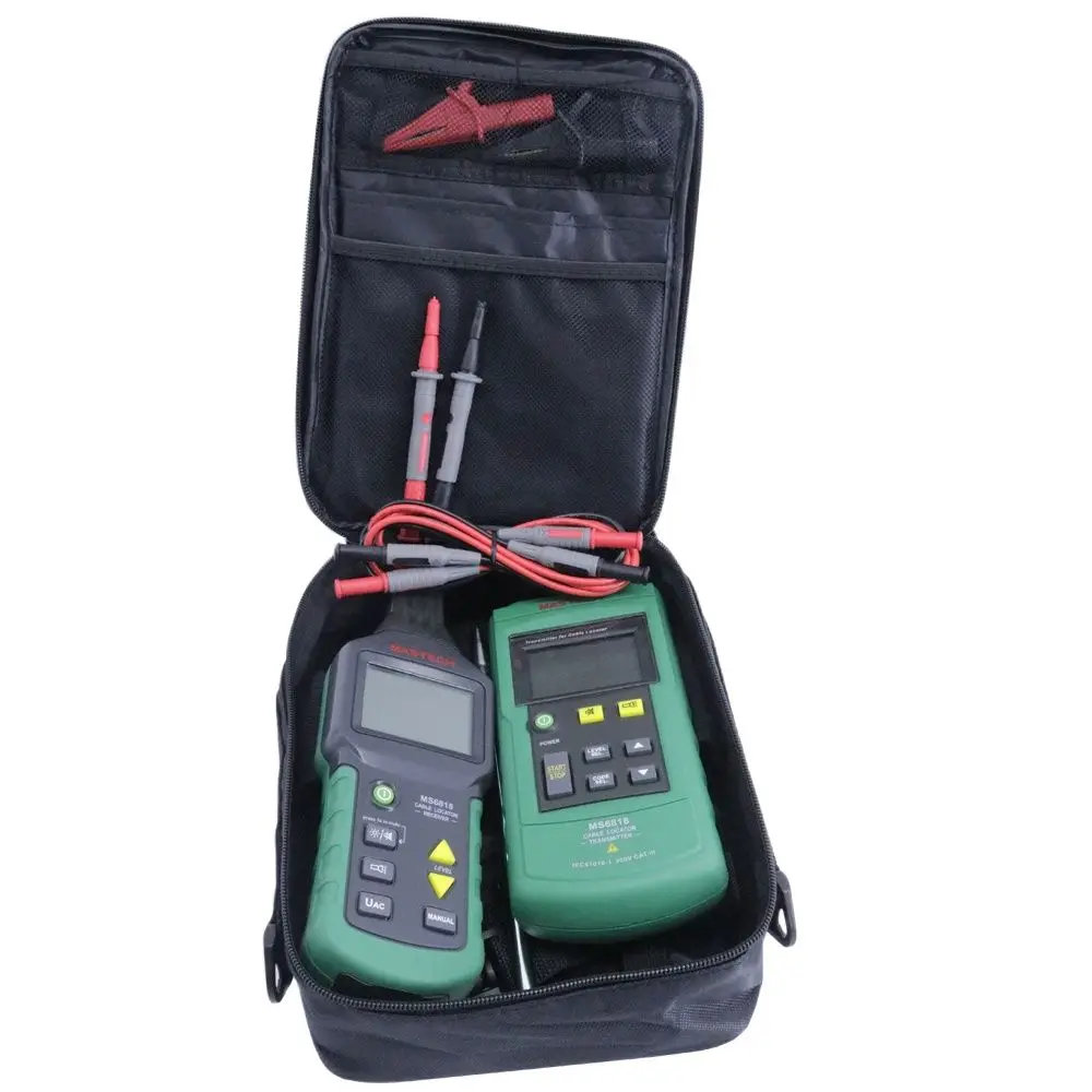 Mastech MS6818 Digital Transmitter Cable Locator Underground Wire Cable Tracker Wall Cable Locator