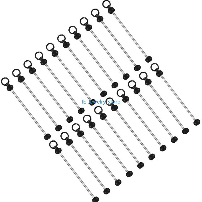 

W8KF Jewelry Making Supplies Sturdy Alloy Long Rods for Necklaces and Earrings