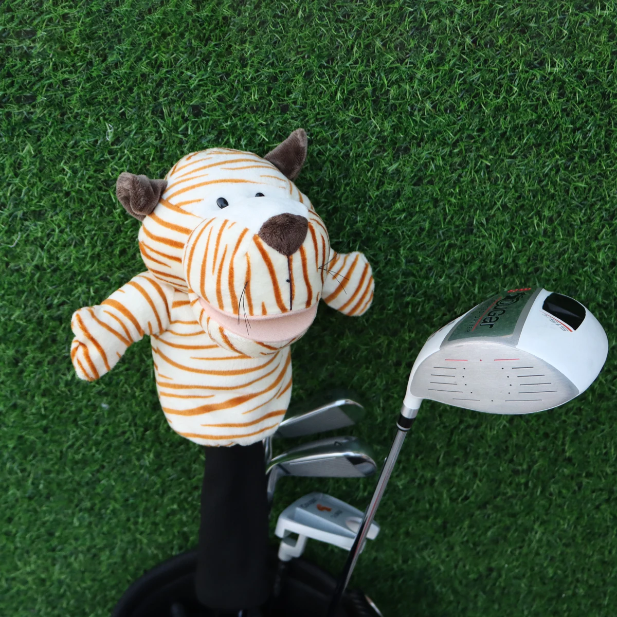 Tiger Animal Golf Head Cover for Driver 460CC Fairway #3#5 for Men and Lady\'s Golf Club Mascot Novelty Cute Gift for Golfer