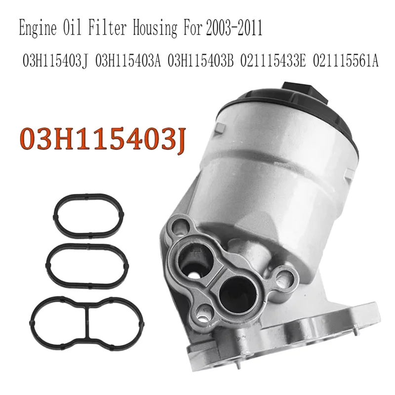 

Engine Oil Filter Housing For Q7, VW Touareg 2003-2011, Part Number: 03H115403J, 03H115403A, 03H115403B