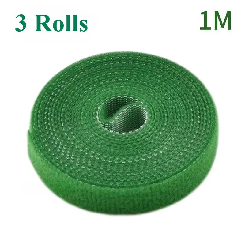 Nylon-Pflanzenbinder, Pflanzenverband, Haken, Krawattenschlaufe, verstellbare Pflanzenunterstützung, wiederverwendbares Verschlussband für Hausgarten-Zubehör