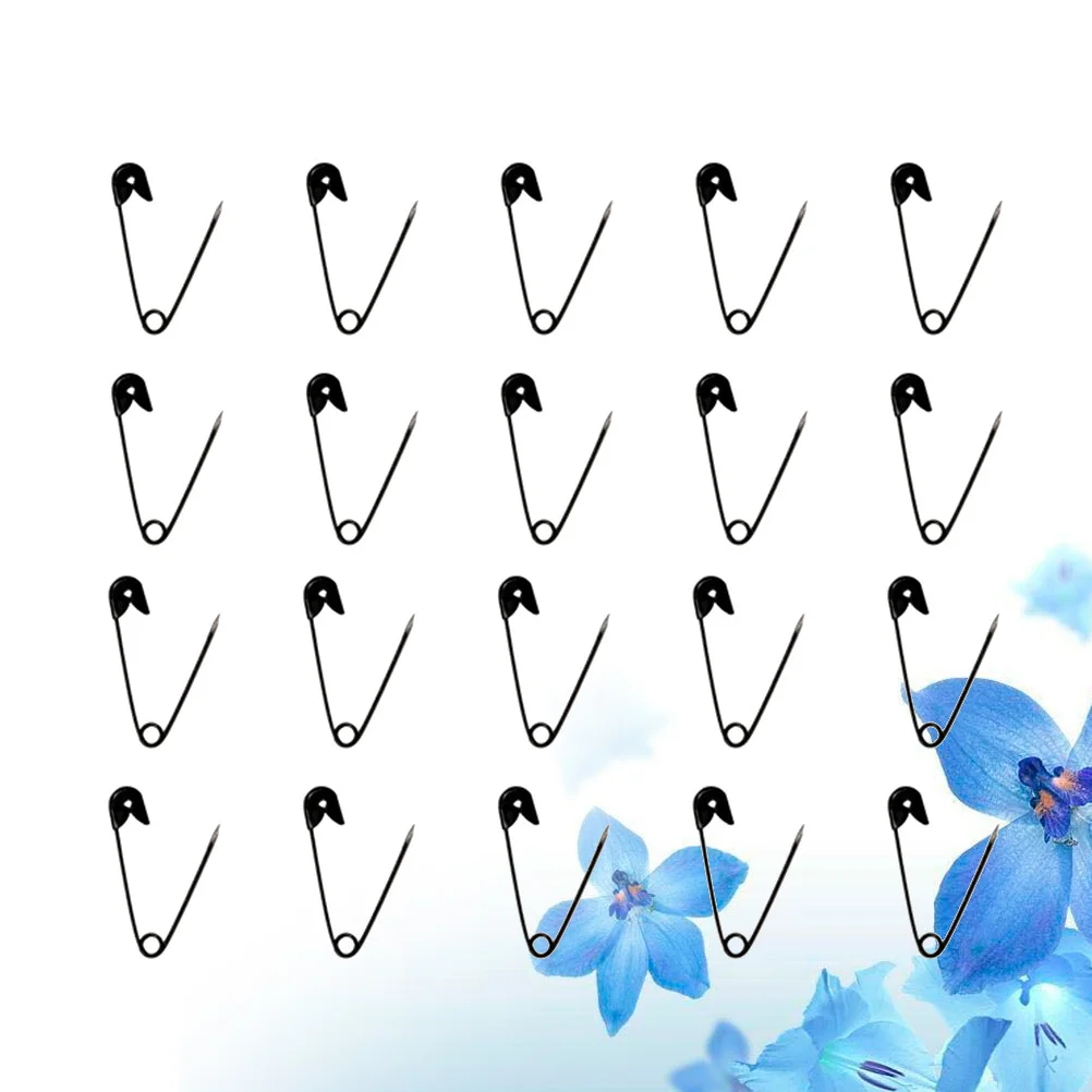 

2000pcs Black Small Safety Pins 2.2Cm Metal Buckle Pin For Diy Sewing Craft Clothing Repair Needlework Organizer Fastener Set