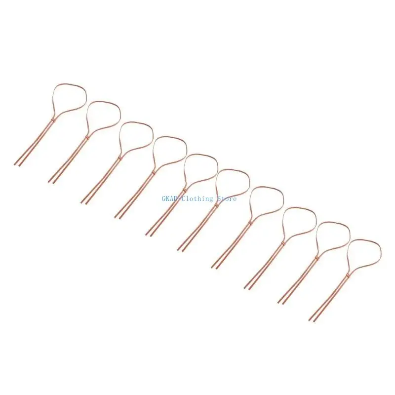 

N0PE PU Leather Hat Strings Set Of 10 For Personalizing Straw Hat Making Accessories