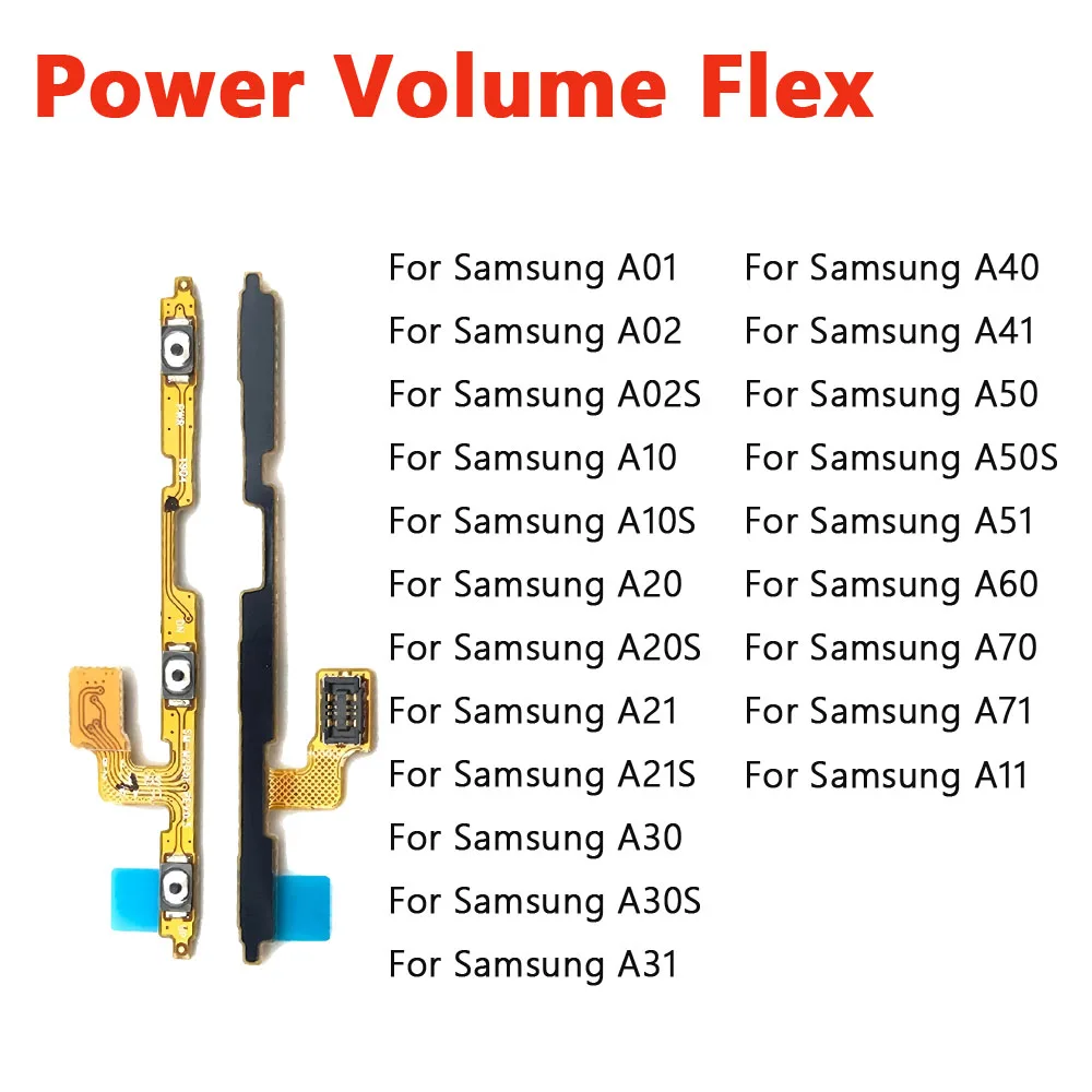 

Volume Power Switch On Off Button Key Flex For Samsung A10 A20 A30 A40 A50 A70 A01 A11 A10s A20s A21s A30s A51 A21 A31 A71 A02s