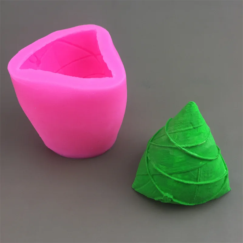 Handicraft Dragon Boat Festival Zongzi Candle Silicone Mold Candle Cake Mold For Gift Craft Dragon Boat Festival Mold Home Decor