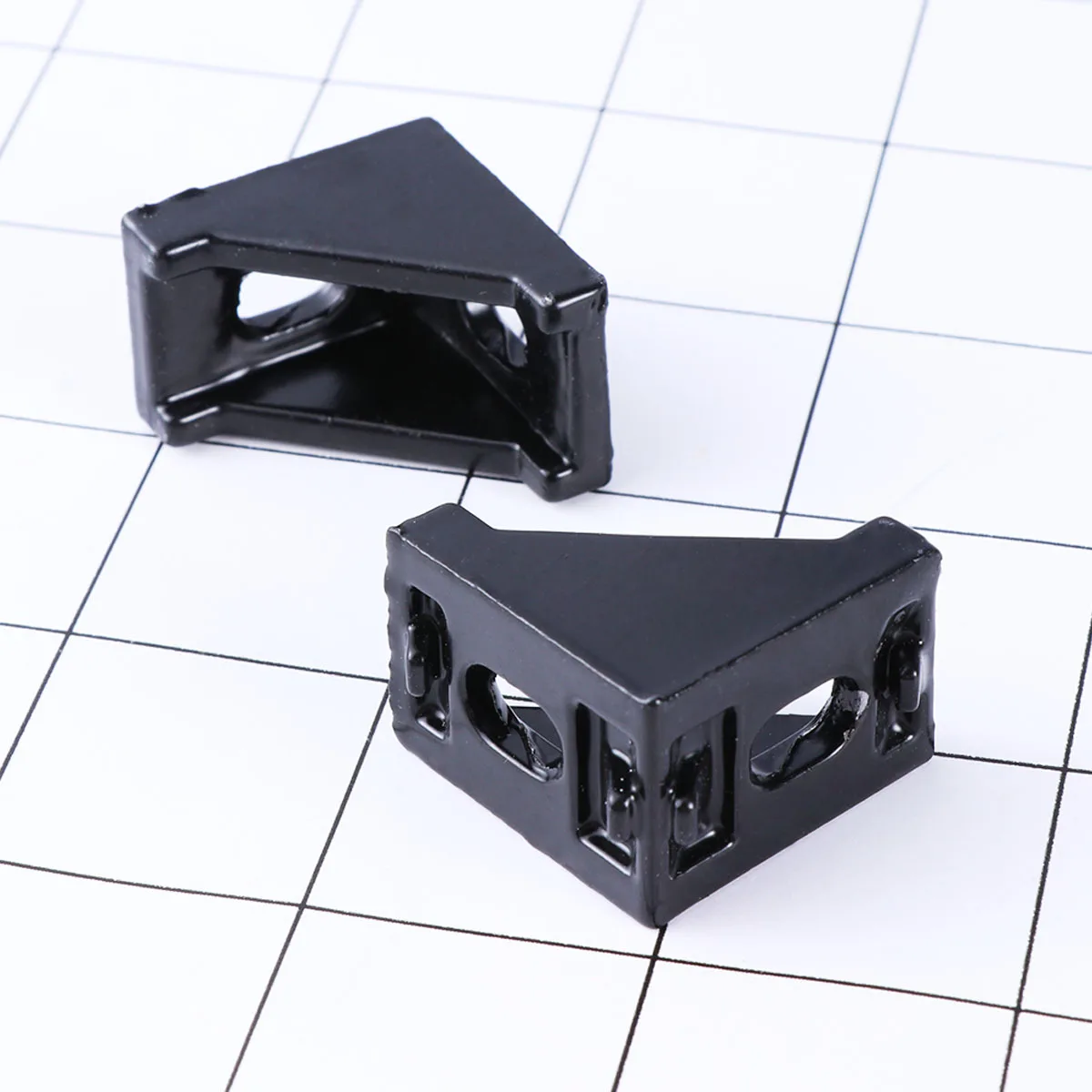 

20pcs Black 2028 Aluminum Corner Bracket 90 Degree Connectors For Industrial Frame 3D Printer Cnc Router Robotics Fastening