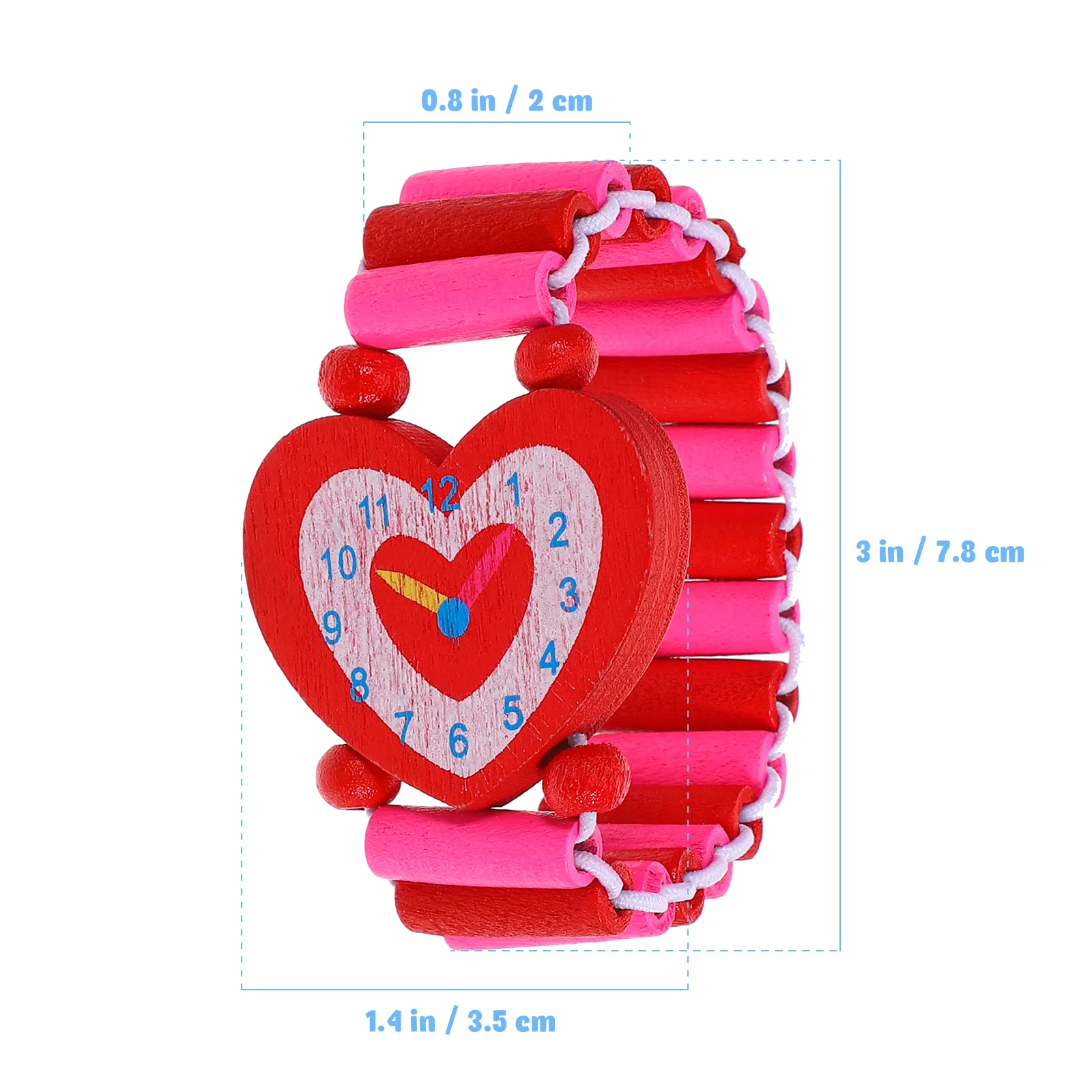 3pcs Wooden Watches For Kids Cartoon Wood Wristwatches Children Simulation Watch Gift Wood Crafts Kids Watch Child Bracelet