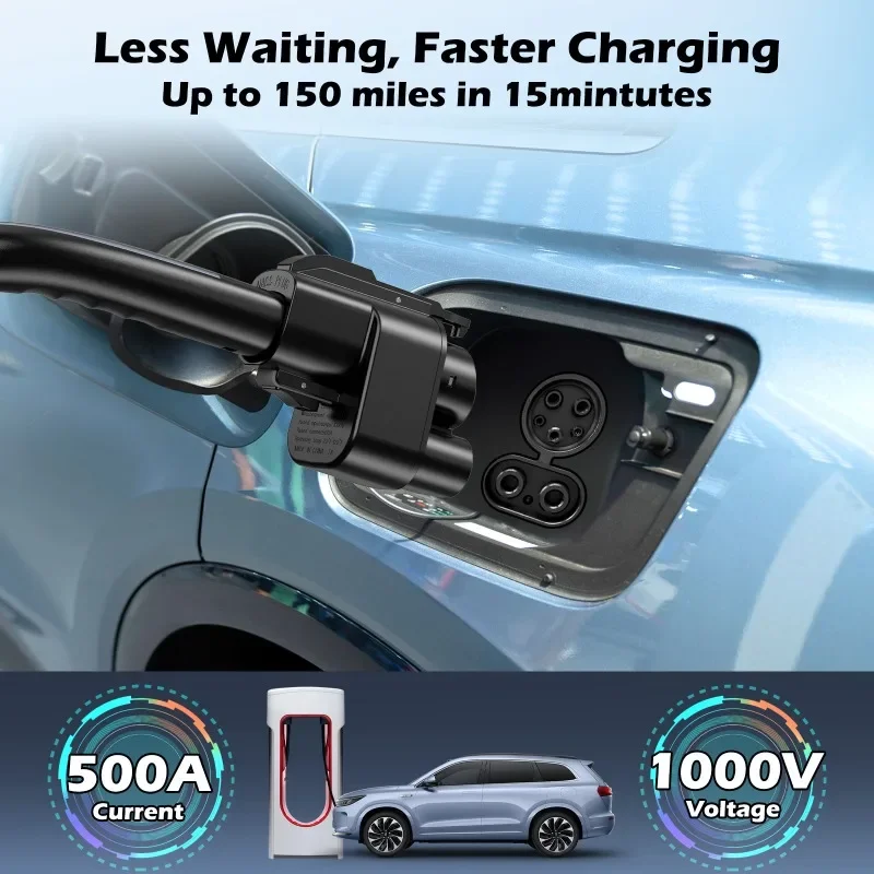 테슬라용 CCS1 어댑터 NACS에서 CCS1로 500A/1000V NACS TO CCS1