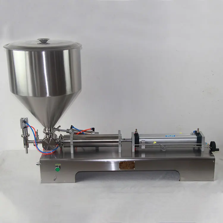 Cosmetic Tomato Sauce Yogurt Honey Semi Automatic Single Head Thick Paste Filling Machine Pneumatic Paste Filling Machine