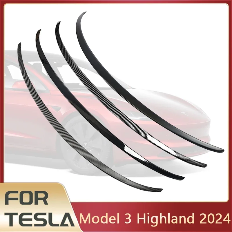 

For Tesla Model 3 Highland 2024 Spoiler ABS Wing Spoilers for Model 3 Acesssories Rear Trunk Spoiler High-performance