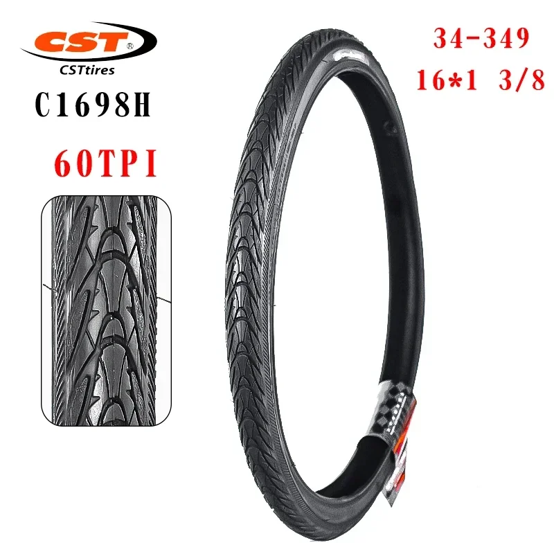 Folding Bike Tires For 34-349 16*1 3/8 16 inch Small Wheel Outer Tires C1698 60TPI BMX Folding Bicycle Tires