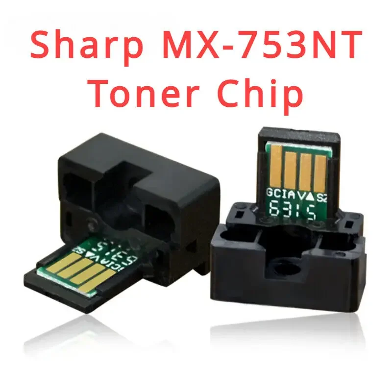

4pcs MX-753NT /GT/FT/AT Toner Chip for Sharp MX-M623N, MX-M623U, MX-M753U Refill