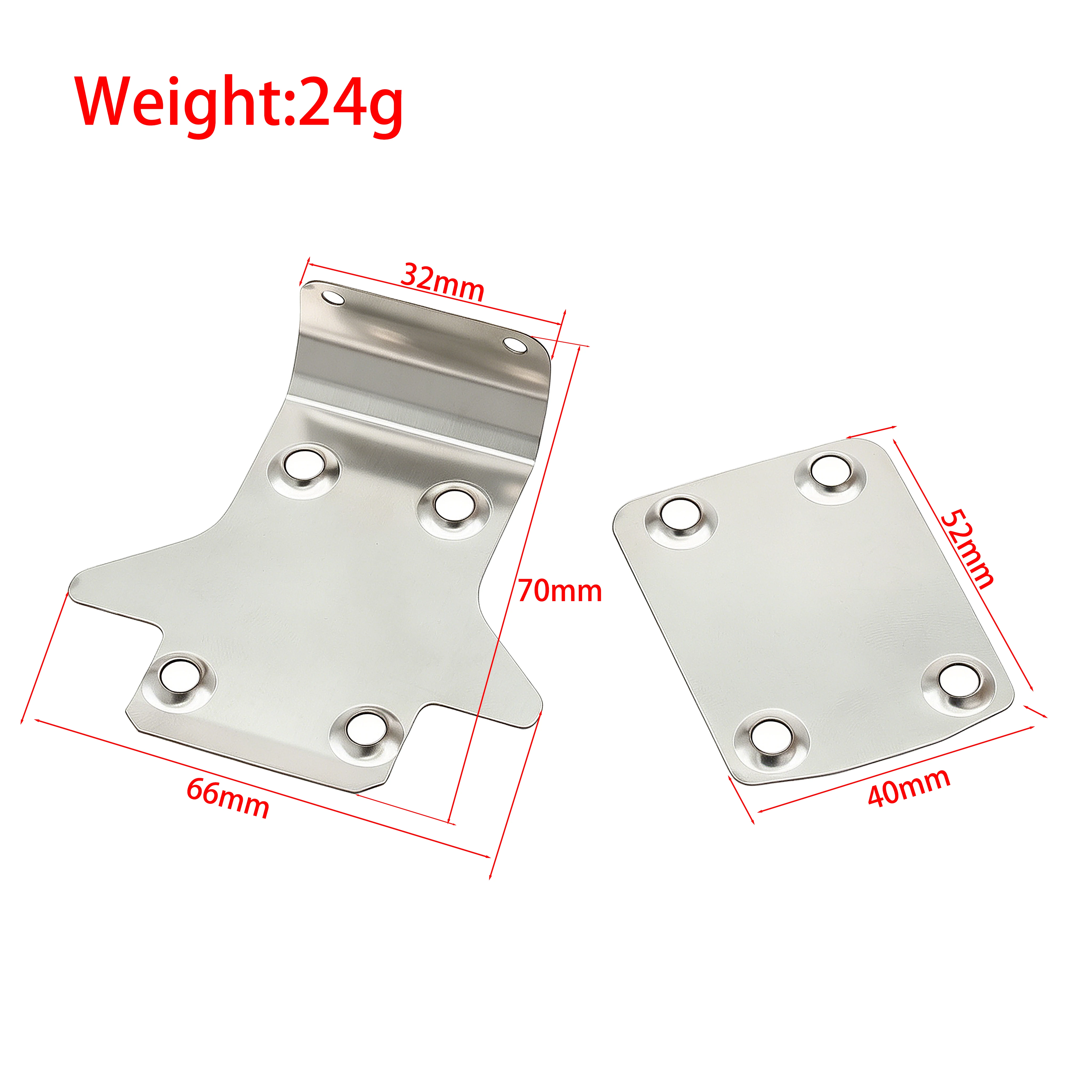 Stainless Steel Front and Rear Chassis Armor Protector for Kyosho MP11 11E To-235-220 RC Car Upgrade Parts