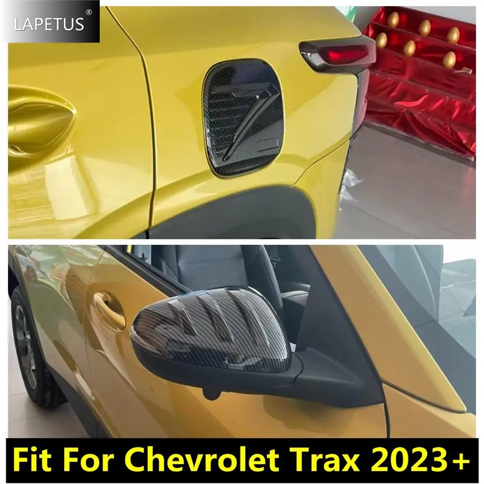 

Carbon Fiber Car Fuel Tank Oil / Door Handle Bowl / Rearview Mirror Decor Cover Trim Accessories For Chevrolet Trax 2023 2024