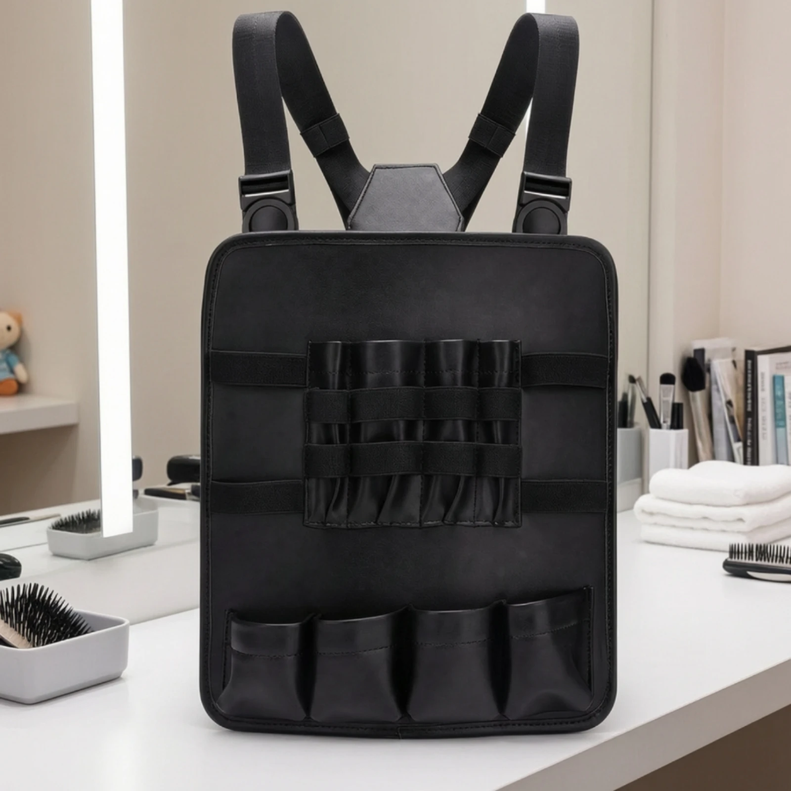 Barber Supplies Organizer Bag Portable Wearable Hairstyling Tool Chest Hairdressing Tool Organizer Bag Compact Long-Lasting