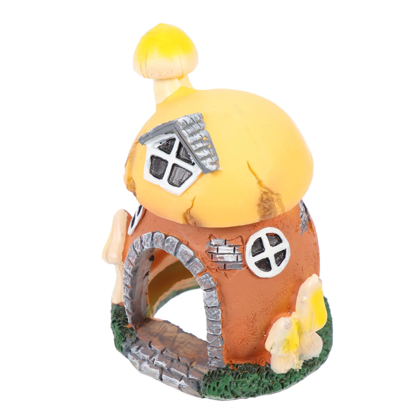 

Fish Tank Accessories Resin Mushroom House Hideout Color Reliable Material Add Active Atmosphere Aquarium Decor