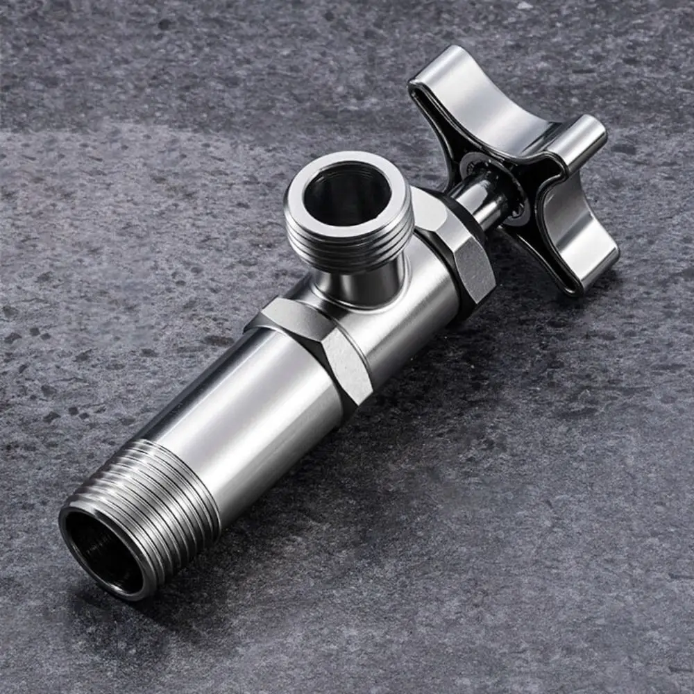 High Quality Stainless Steel Triangle Valve Thread Seal Angle Valve Thickened Explosion Proof Water Heater Valve Kitchen