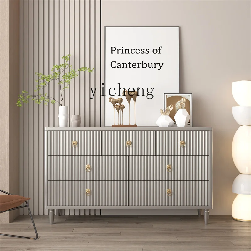 Solid Wood Chest of Drawers Storage Cabinet Simple Modern Bedroom Living Room White Locker