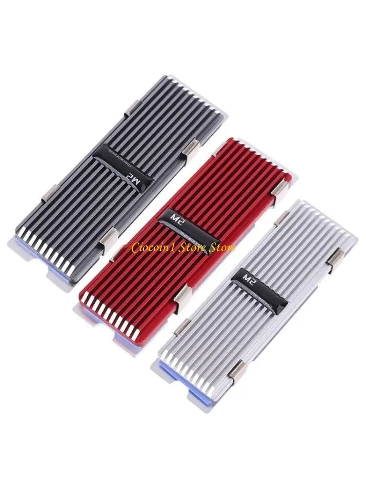 

A3PC Ультратонкий радиатор для M.2 SSD NVMe 2280 Твердотельный жесткий диск Алюминиевый радиатор с термоподушкой Настольный