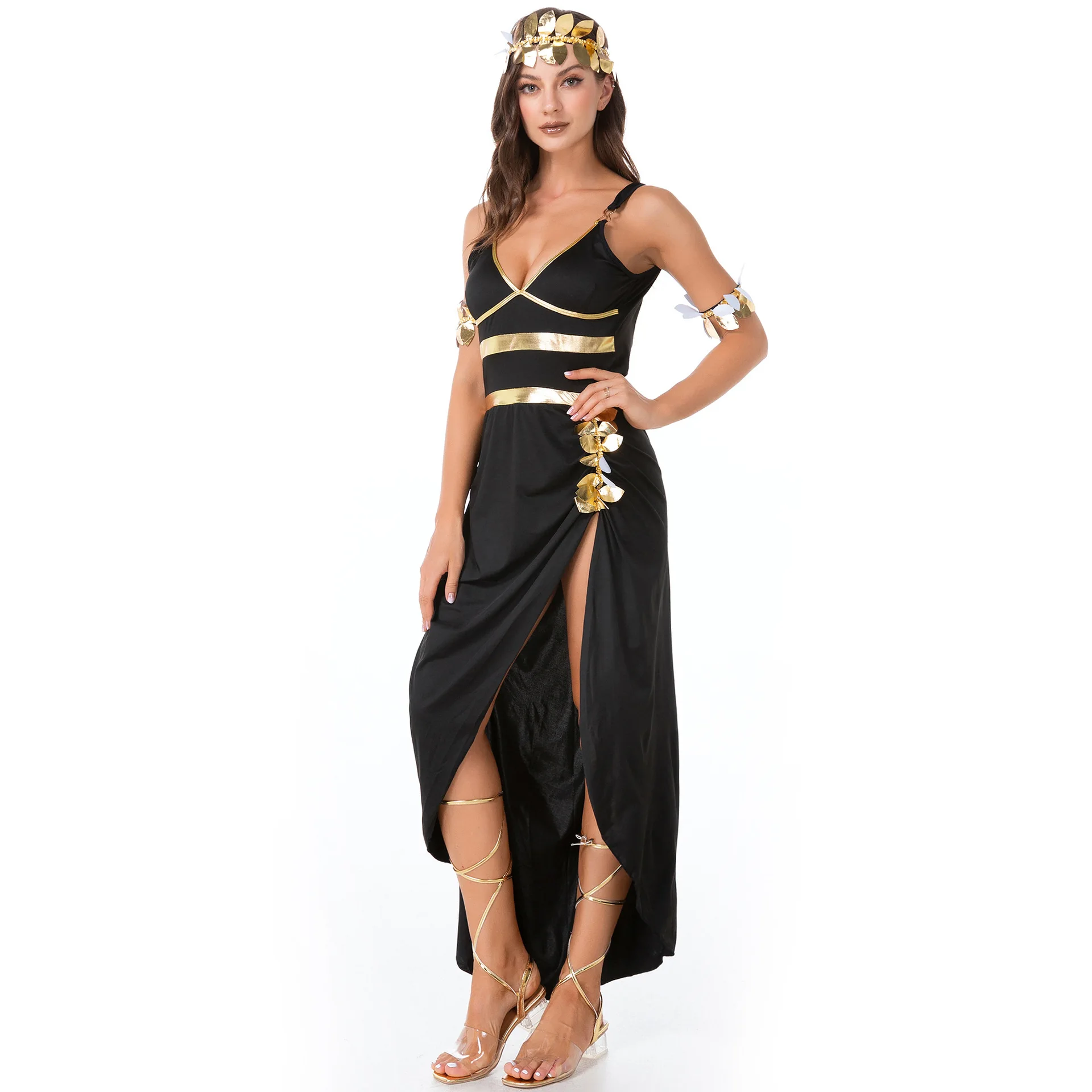 Ancient Greek Goddess Dresses Egyptian Princess COS Outfits Halloween Carnival Costumes