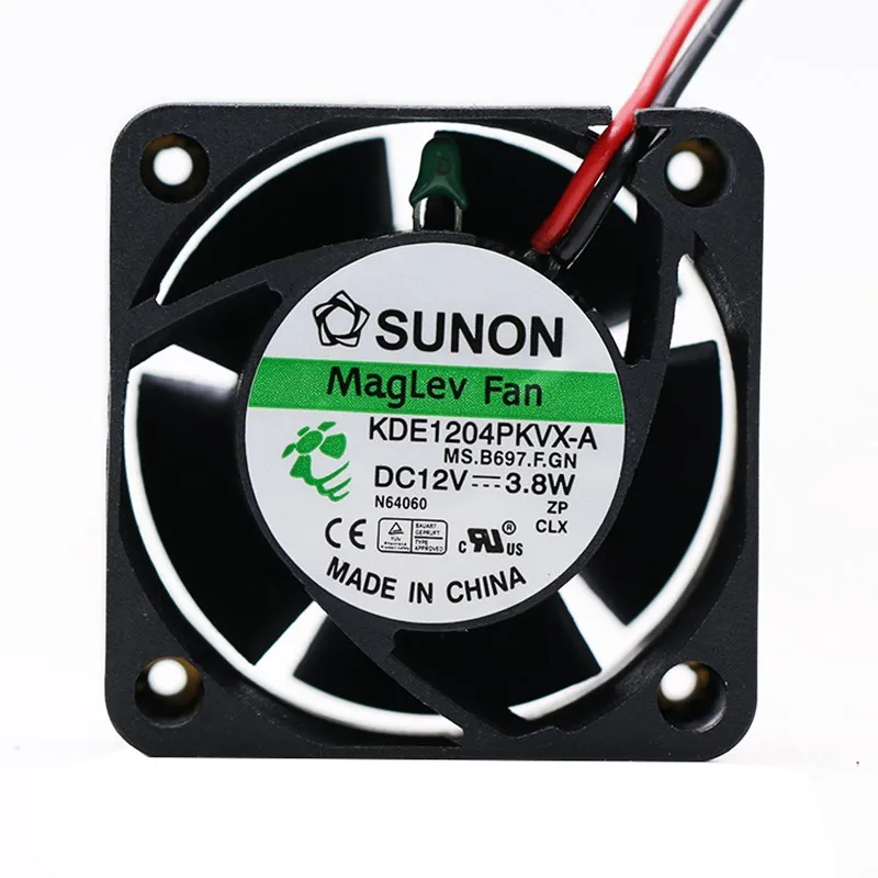 KDE1204PKVX-A For Sunon 4020 40mm DC 12V 3.8W Router Cooling Fan