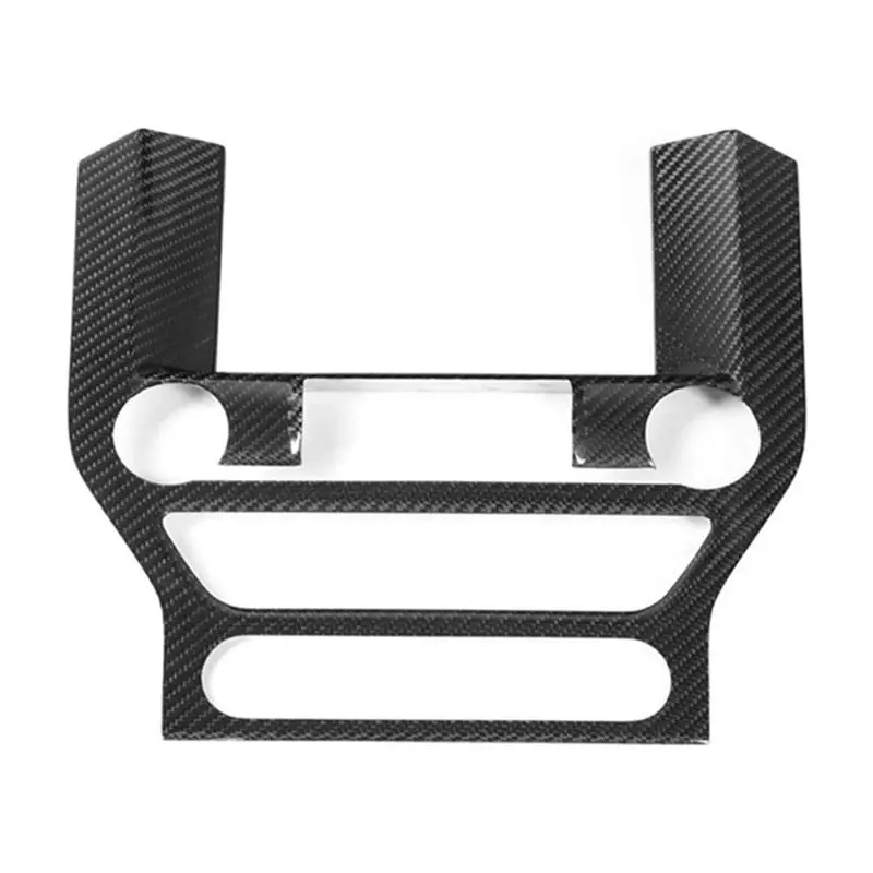 

A21E-1 Pcs Car Carbon Fiber Interior Center Console GPS Panel Cover Trim Fit For Ford Mustang All Model 2014 -18