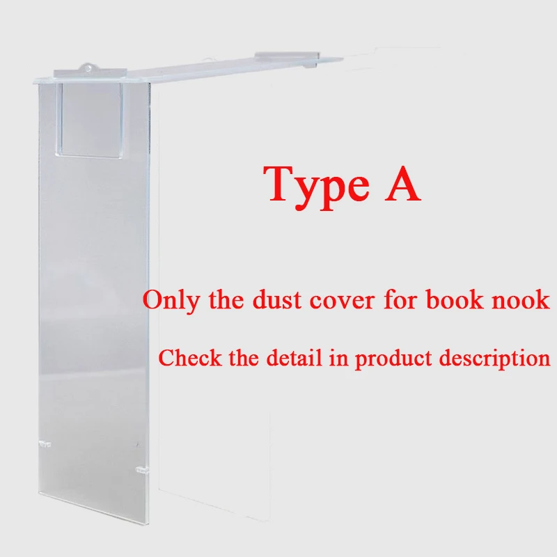 DIY Book Nook Dust Cover Transparent Cover For Miniatures Suitable for The World of Van Gogh Island of Love Bookstore Decoration