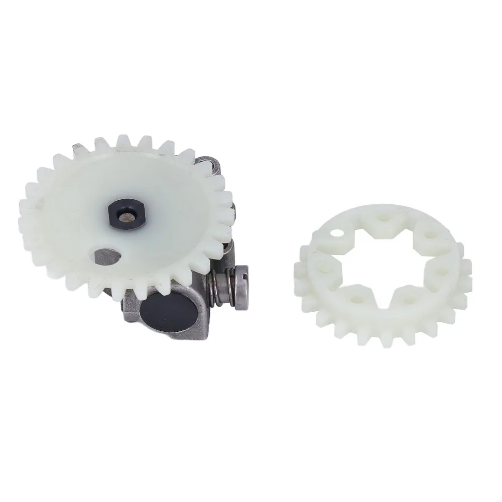 Durable Silver Chain Saw Oil Pump Round Compact Oil Pump Worm Gear Metal Easy to Install Oil Pump Gear for STIHL 038 MS380 MS381