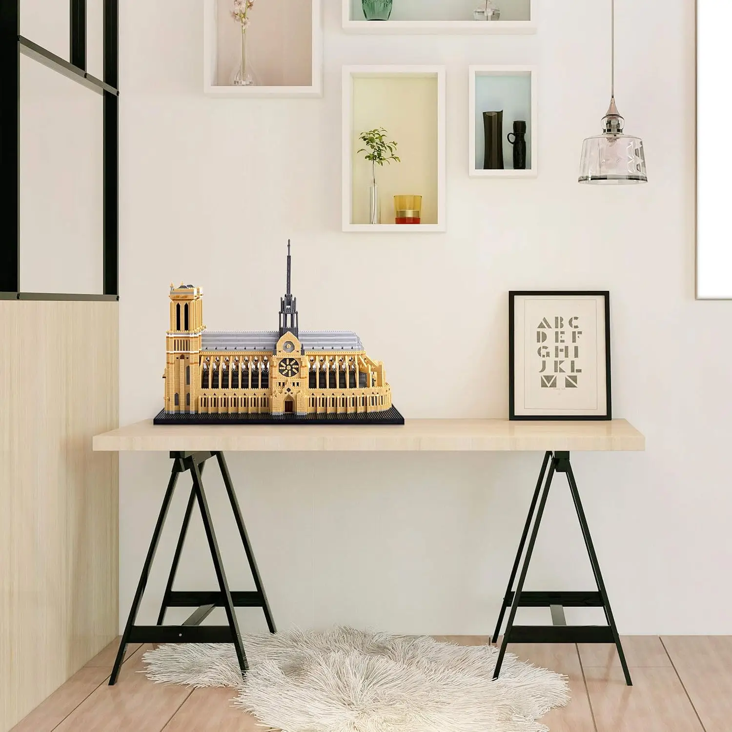 大きな建築ノートルダム・ド・パリ マイクロビルディングブロックセット、大人または子供向けの創造的なDIYミニブロックモデルキット、7380ピース