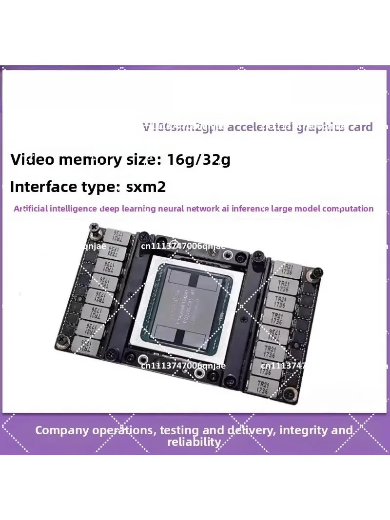 V100 16GB SXM2 GPU for Deep Learning Workstation – High-Performance AI Computing Accelerator Card
