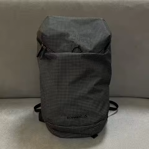 New 15L Trendy Embroidered Backpack Checkered Outdoor Sports Mountaineering Waterproof Weight Loss Men's and Women's Styles