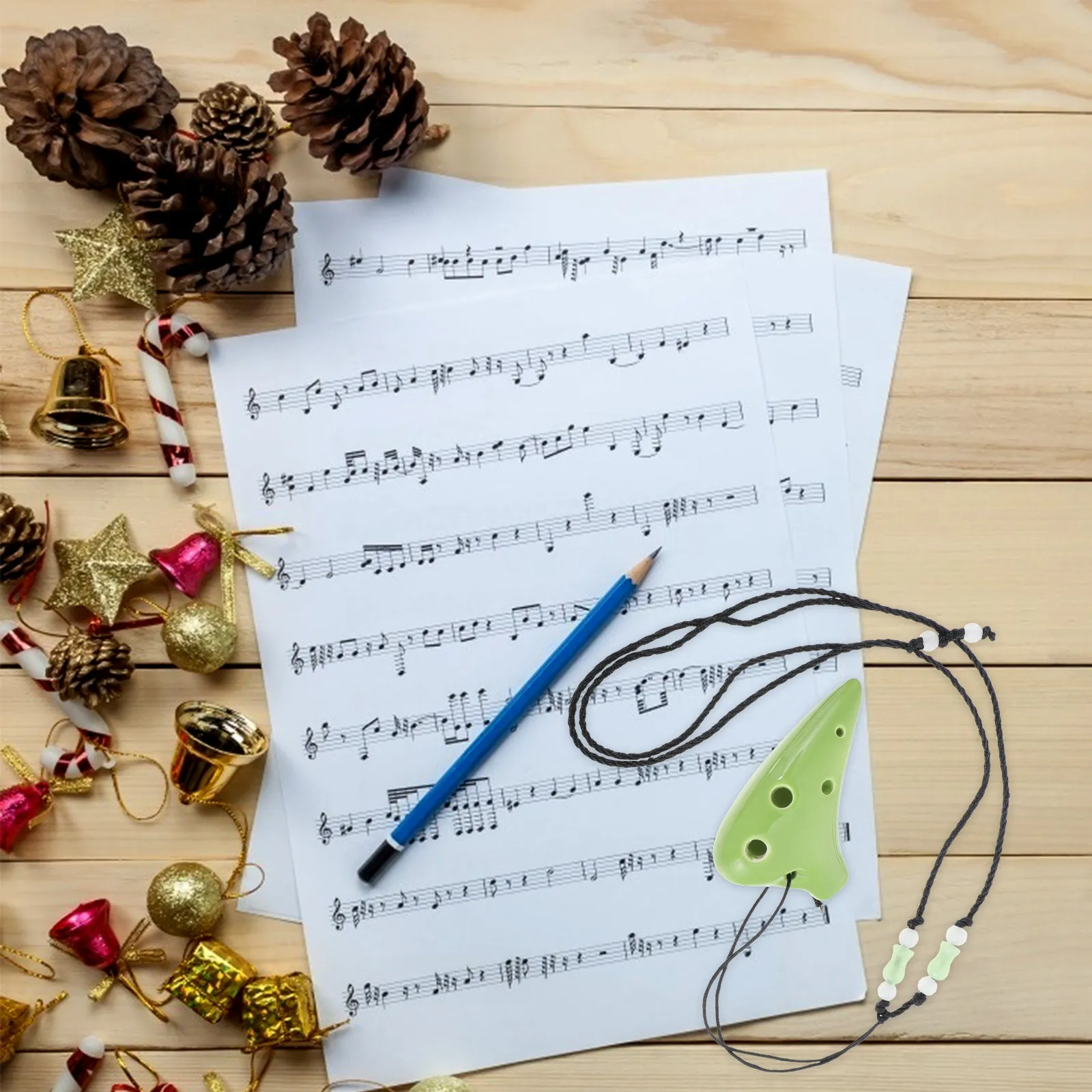 Ocarina Portátil Mini de 6 Orificios, Instrumento de Dolomita Fácil de Tocar, Tamaño Pequeño, Diseño Exquisito para Principiantes, Niños y Principiantes en Música