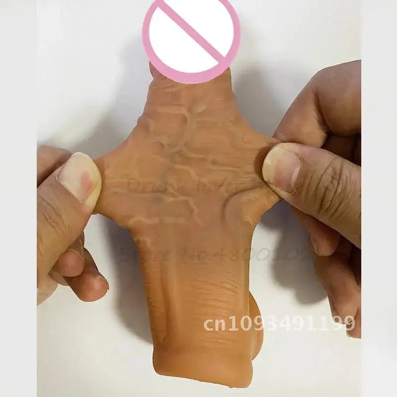 Super Realistic Condoms Reusable For Sleeves Expand Penis Men Sex Delay Cock Ring Ejaculation Condom Sleeve,Dildo Erection Toy