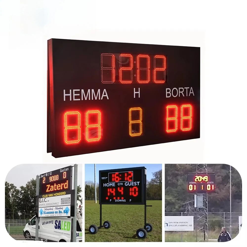 LED Tennis Football Scoreboard Digit Scoreboard Electronic Score Board Sport Electronic Scoreboard