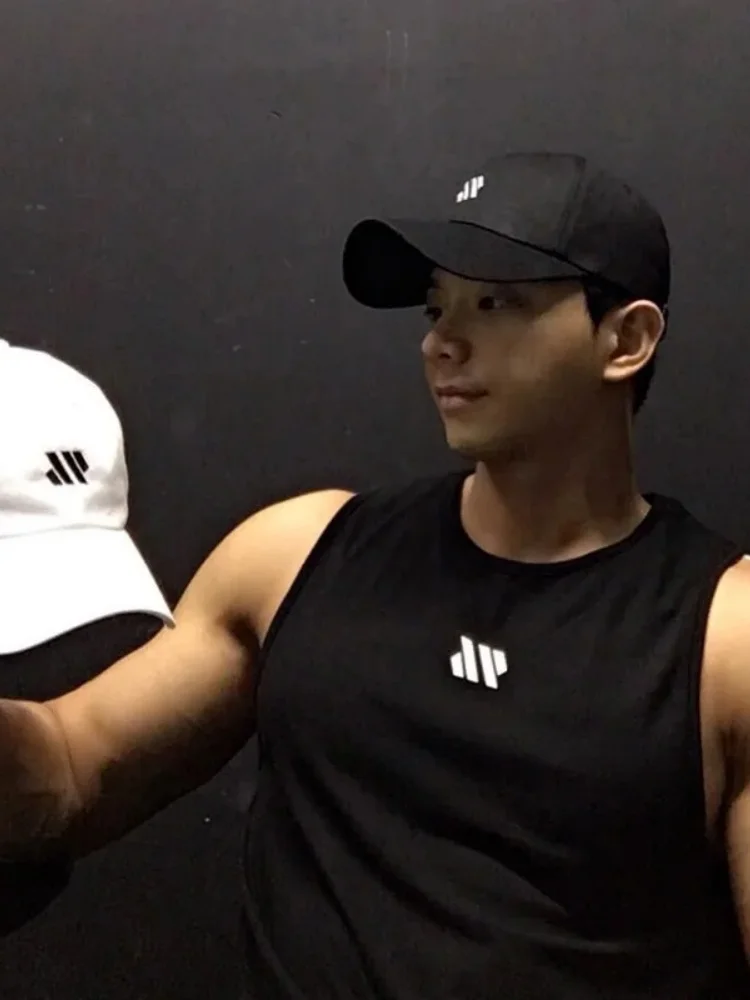 

2025 Men's Bodybuilding Vest Gym Workout Mesh Fitness Sleeveless shirt Running wear Stringer Single shirt Summer Accident vest