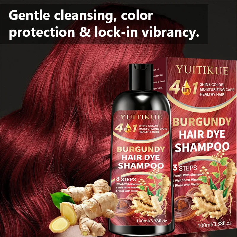 YUITIKUE 4 In 1 Burgundy Hair  - огляд і ціна Hair Spray Color